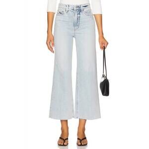 NEW PISTOLA lana high rise crop wide leg jeans in blue